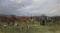 Meet of the Quorn Hounds at Kirby Gate Heywood Hardy horse riding